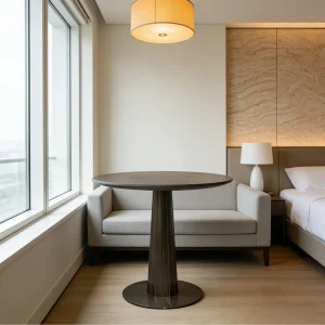 Black Circle Coffee Table CT17 (2)