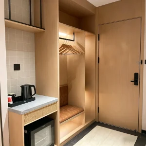 Hotel Wardrobe with Integrated Tea Cabinet