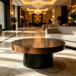 Round Metal Coffee Table CT07 (2)
