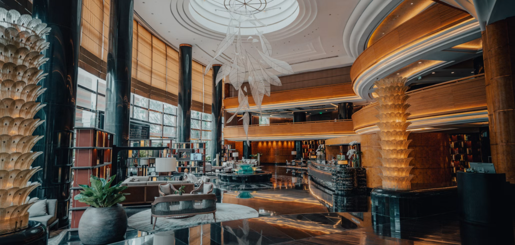 hotel lobby