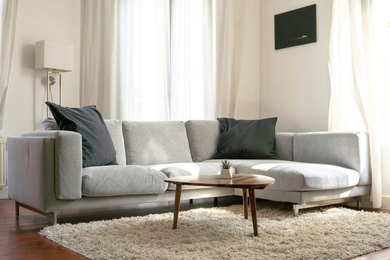 Chenille Sofa Gray
